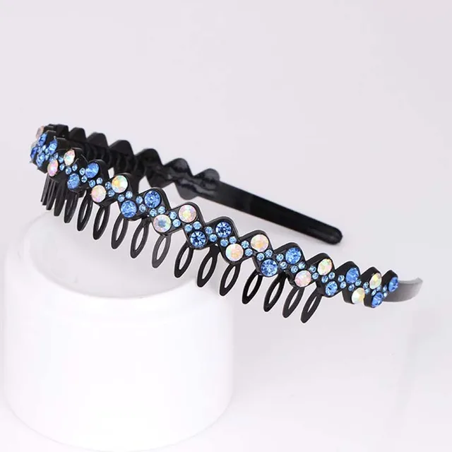 Fashion Pearl Non-Slip Rhinestone Hairbands Elastic Flower Women Hair Hoop Bands Headband Bezel Girls Hair Accessories Headdress type 9