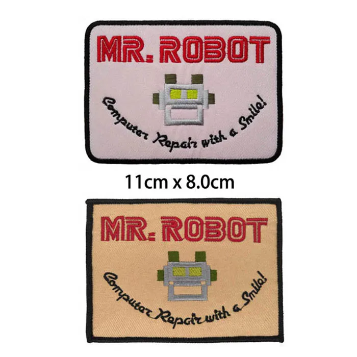 Mr. robot вышитый утюг на патч, ремонт компьютера с улыбкой джинсовая куртка ткань патч ткань аксессуары DIY
