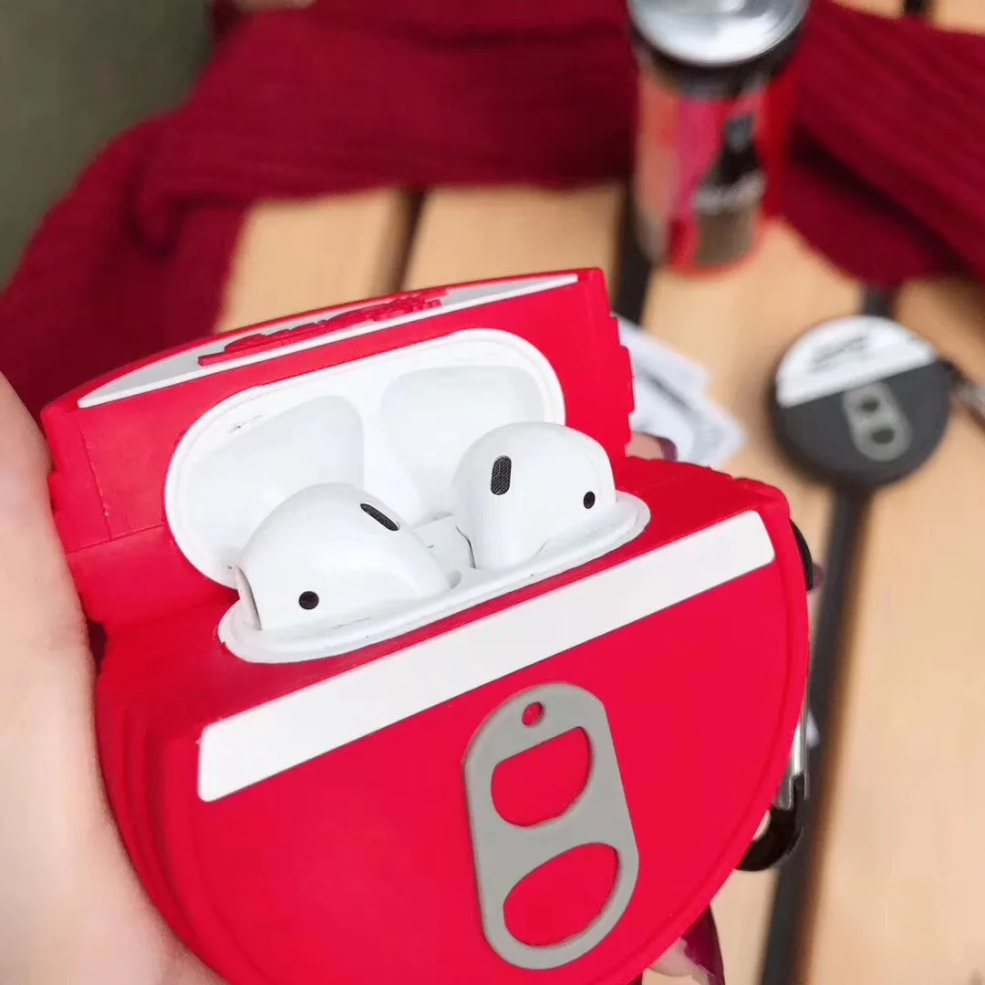 as pic show 3D чехол для наушников s для AirPods, силиконовый чехол с милым мультяшным щенком для Apple Air pods 2, забавный чехол для наушников, кольцевой ремешок - Цвет: as pic show
