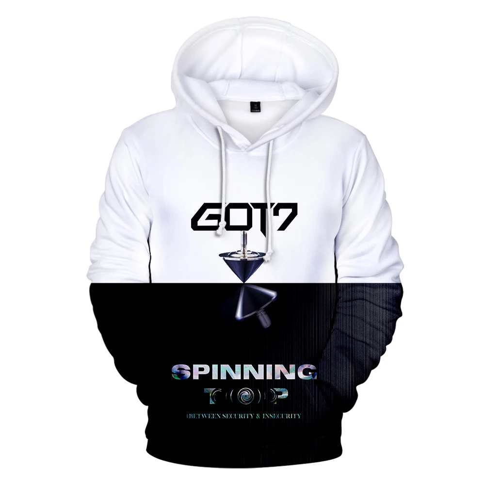 Корея GOT7 3D толстовки для мужчин/женщин новые осенние толстовки Kpop модные хип хоп худи унисекс Корея GOT7 мужские толстовки с 3D принтом