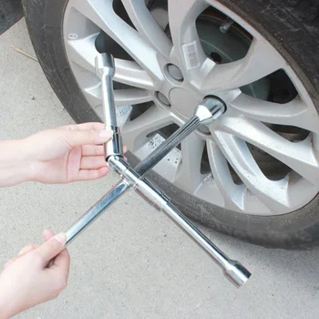 

Cross Tire wrench Wheel Repair Auto Spanner Socket Nut Lug Tyre Change