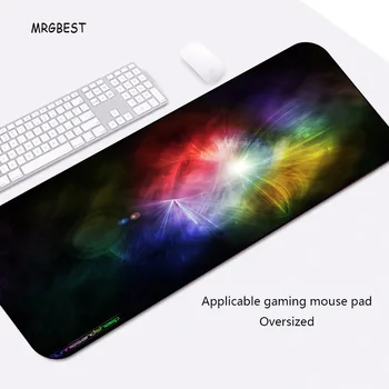 

MRGBEST Creative Colorful Picture Thermal Transfer Office Desk Mat Large Size Computer Mouse Mat Keyboard Pads for Gamer