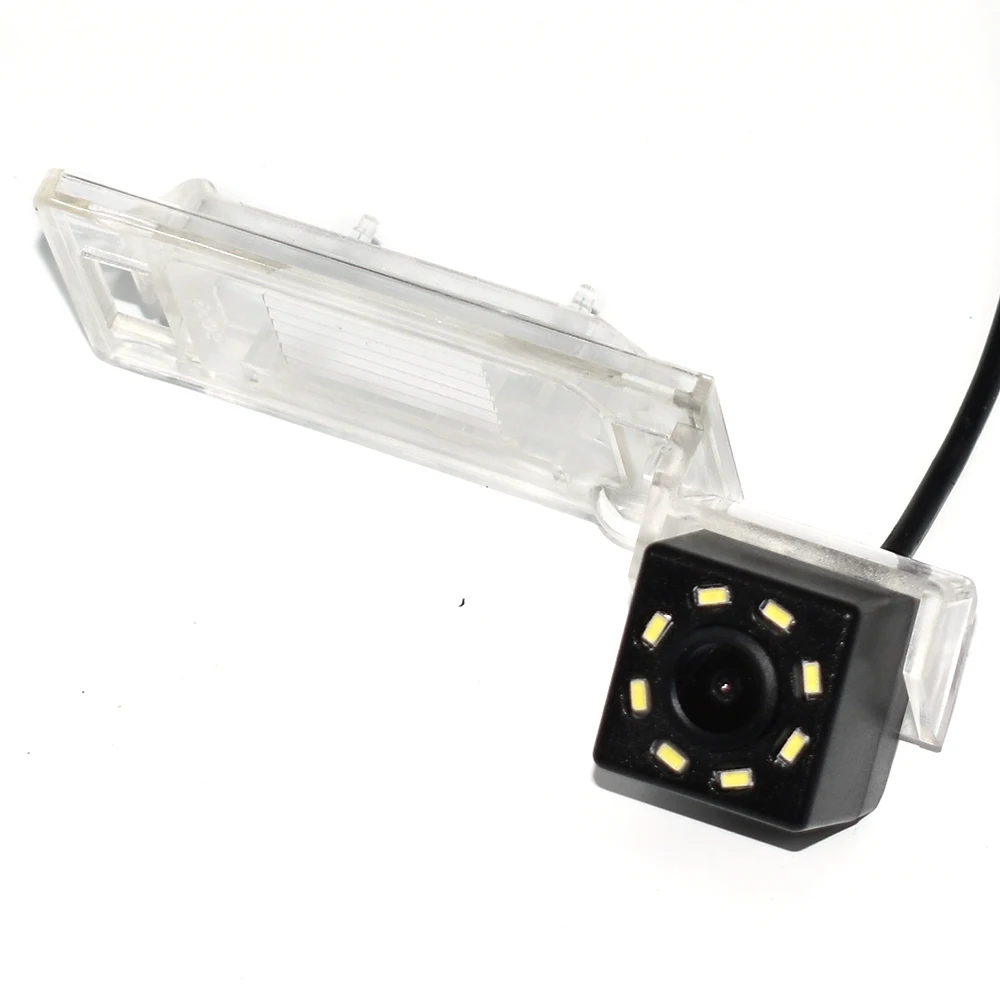 8-LED ZJCGO HD CCD Автомобильная камера заднего вида для парковки ночного видения Водонепроницаемая камера для Audi Q5 8R TT TTS MK2 8J 2011 - Название цвета: 8-LED