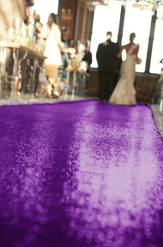 Блестки для свадебного пола 4FTx20FT Фиолетовый ковер для свадьбы 4" x 240"-M1024