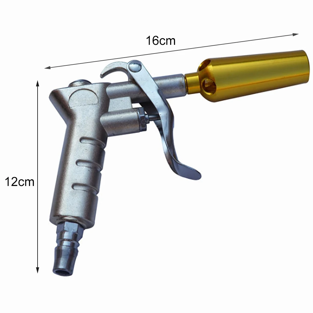 Алюминиевый сплав, автомобильный Регулируемый Воздушный пистолет для выдувания пыли с высоким потоком, мощный пистолет для уборки автомобиля, пылесос