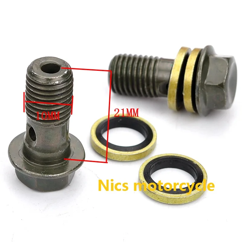 2P Tornillo hueco de freno de motocicleta M10 x 1,25 para велосипед Мотоцикл ATV UTV картинг