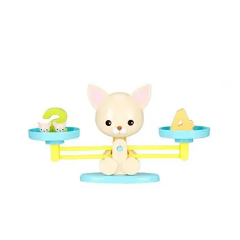 

Math Balancing Scale Number Balance Board Game Dog Animal Figure Baby Preschool Math Toys Children's Educational Toys