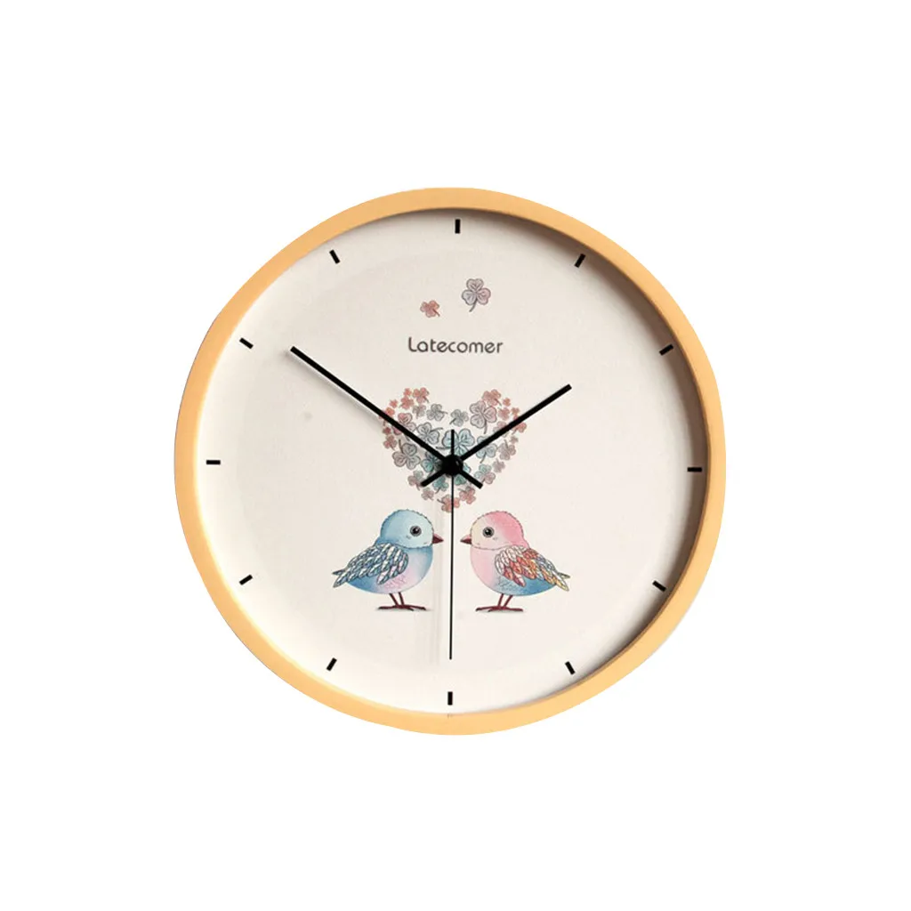 All New Watch Clock Wall Mute Wooden Home Decoration Living Room Study Bedroom Elegant Style