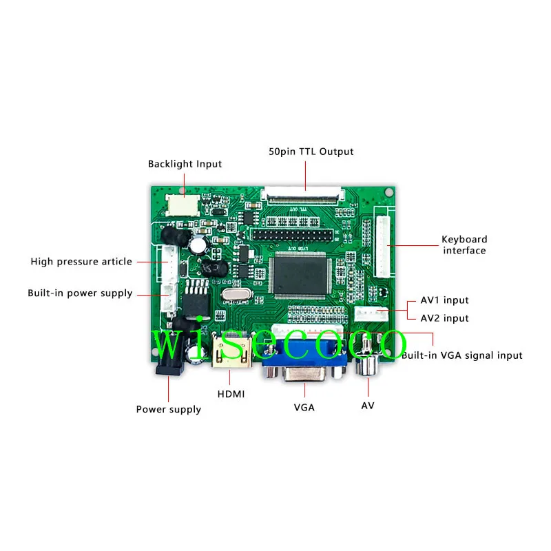 12,1 дюймов 800*600 G121SN01 V3 панель ЖК-дисплей модуль HDMI+ VGA+ 2AV плата контроллера промышленные запчасти PDA