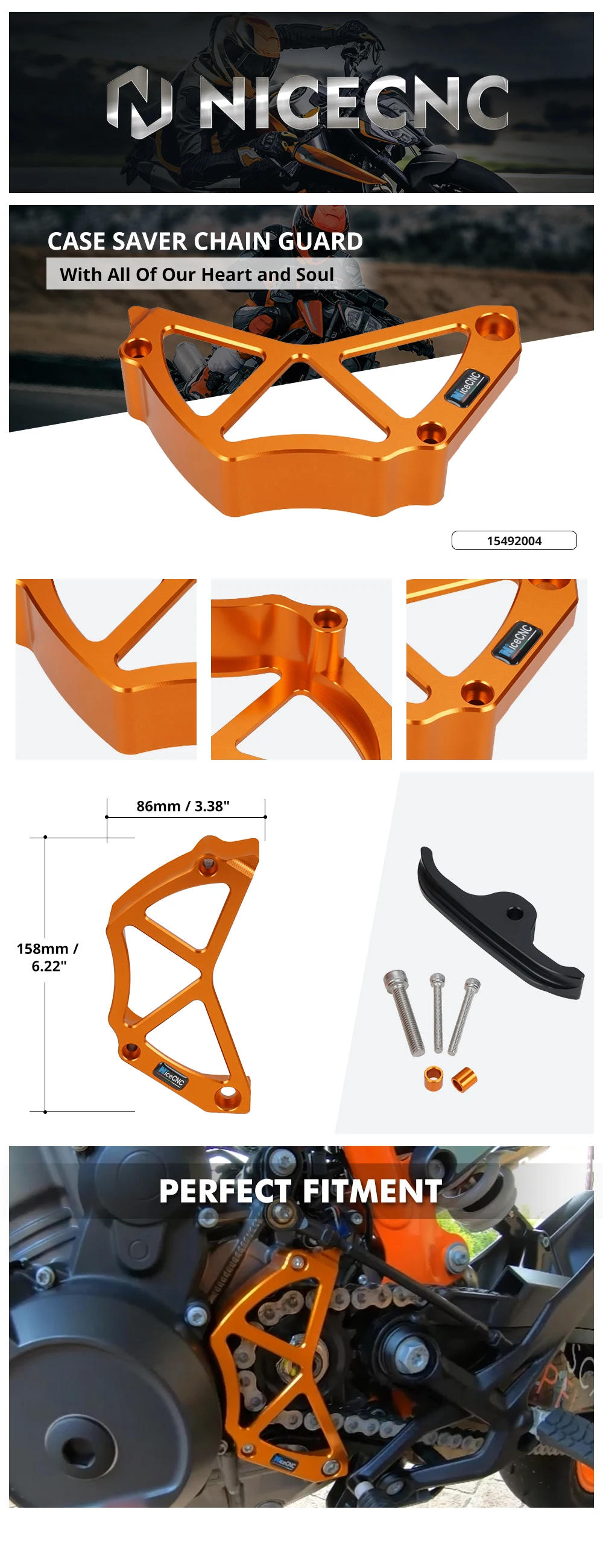 Chain Guaud Cover For KTM Adventure 790 S R 2019-2022 Duke 790 890 Duke 2020 2021 22 Sensor Cover Front Sprocket Guard Protector