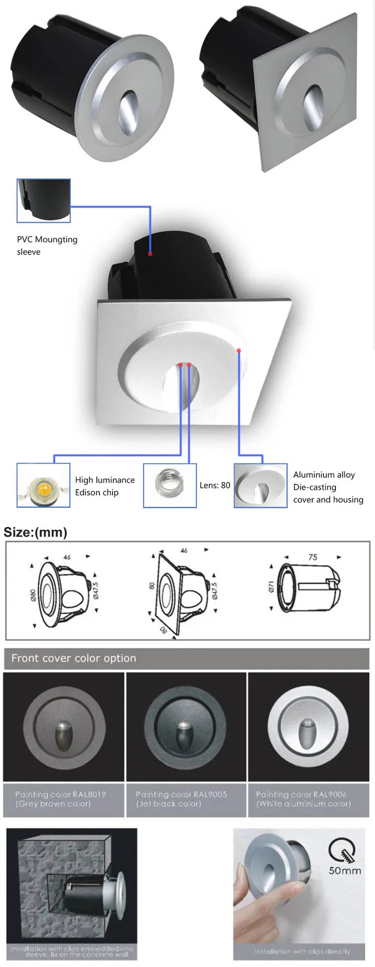 Super Square Outdoor Wall Decoration Lamp Step 12