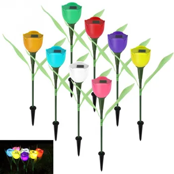 

6Pcs Energy Solar LED Light Outdoor Garden Light Solar Powered LED Tulip Home Lawn Lamp Landscape Night Flower Lamp new