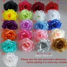 10 шт 10 см Искусственный шелк роза Ремесло Цветок голова свадебное украшение поддельный цветок для DIY Золотой цветок стены fleurs artificielle