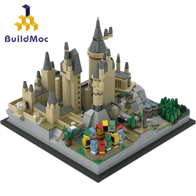

BuildMoc Lepinin 16007 25280 Mini Moive Toys Magic Castle Compatible Hogwart's Castle Epic Building Blocks Christmas Gifts Toys