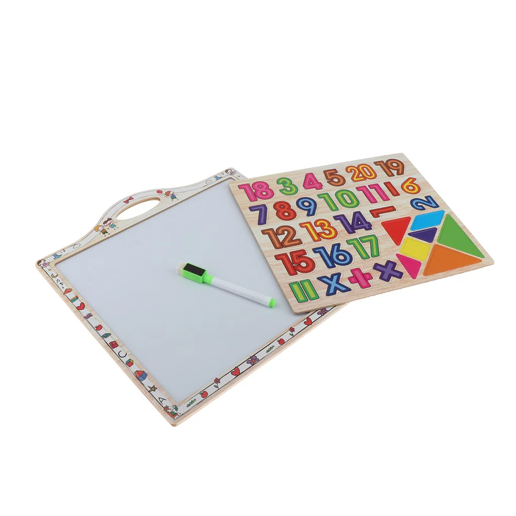 Numbers Magnets - Doodling White Board with Pen - 2 In 1 Calculating Early Educational Toys For Kids