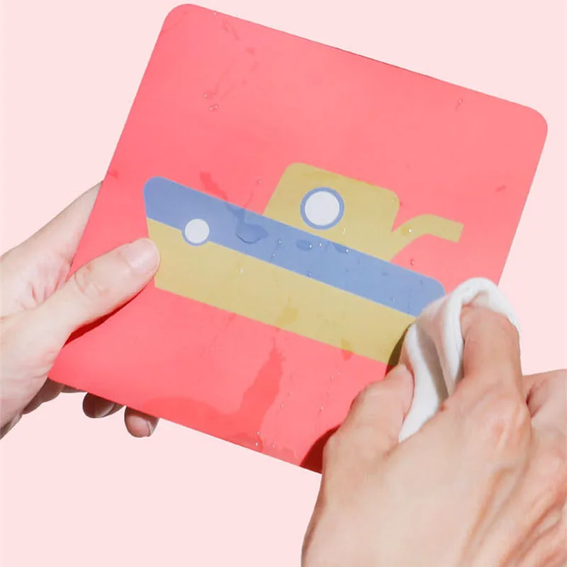 Montessori Baby Visual Stimulation Card Toy Black and White Flash Cards High Contrast Visual Stimulation Learning Toys for Baby 5