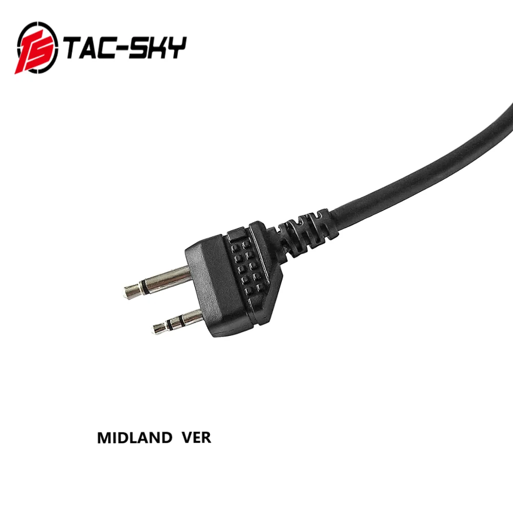 TAC-SKY U94 PTT для прослушивания VER 2-контактный заглушка для разъема для наушников и аксессуаров PTT U94 Ушная гарнитура Военная Тактическая для переносного приемо-передатчика адаптер