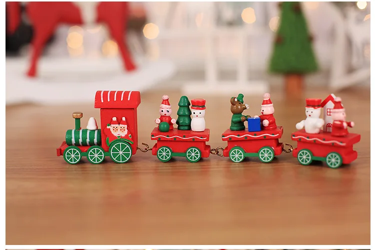 christmas decorations ornaments christmas decorations for home creative christmas wooden train holiday gift gift arrangement