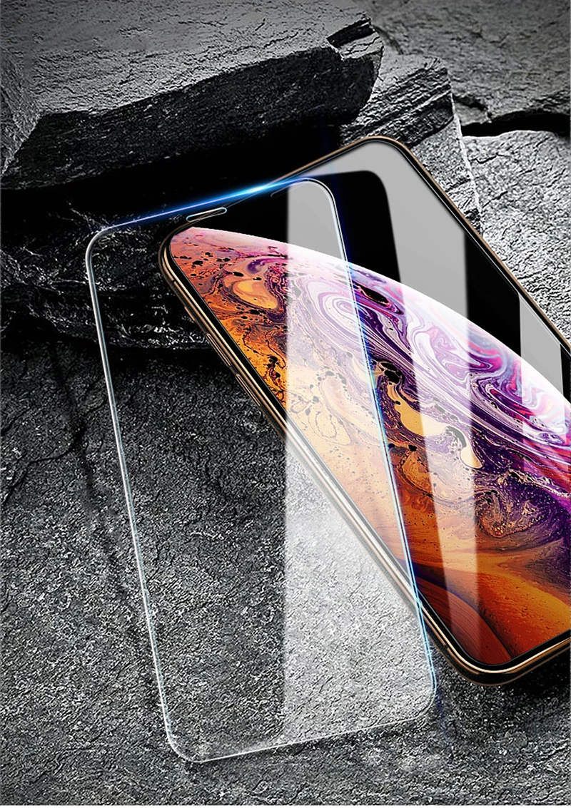 Закаленное стекло на iPhone X XS XR стекло для iPhone 11 pro MAX Защита экрана для iPhone 7 8 6s 6 PLUS SE 5 5S защитная пленка