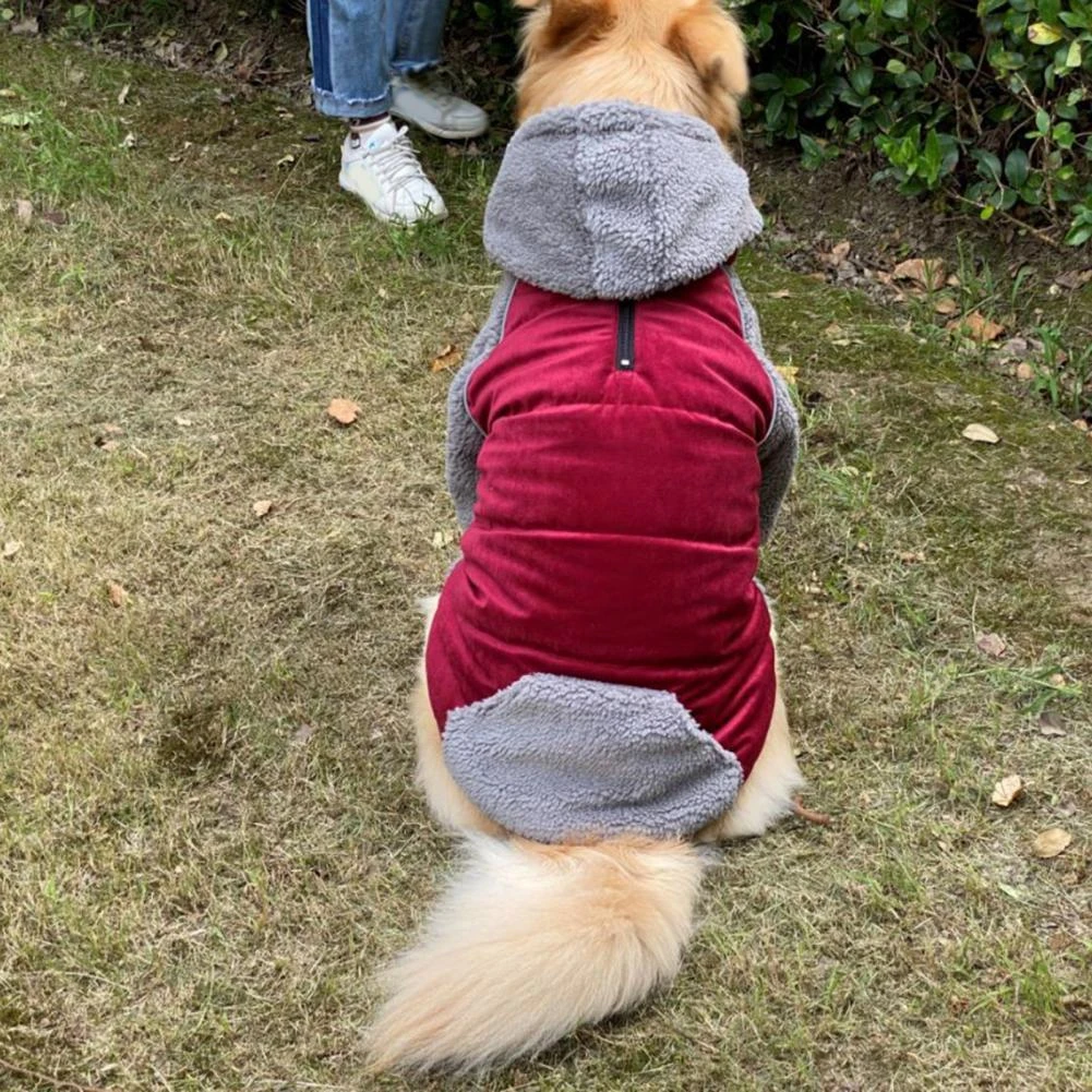 Abrigo con textura para mascota, abrigo para perro, 4 colores opcionales, mantiene el calor, diseño reflectante elegante|Abrigos y chaquetas para perro| - AliExpress