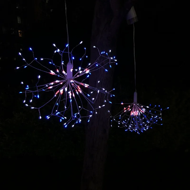 

Home Courtyard Floral Outdoor Tree Indoor Decor LED Remote Control Lamp Hang Light Modern Dandelion Timing LED Light