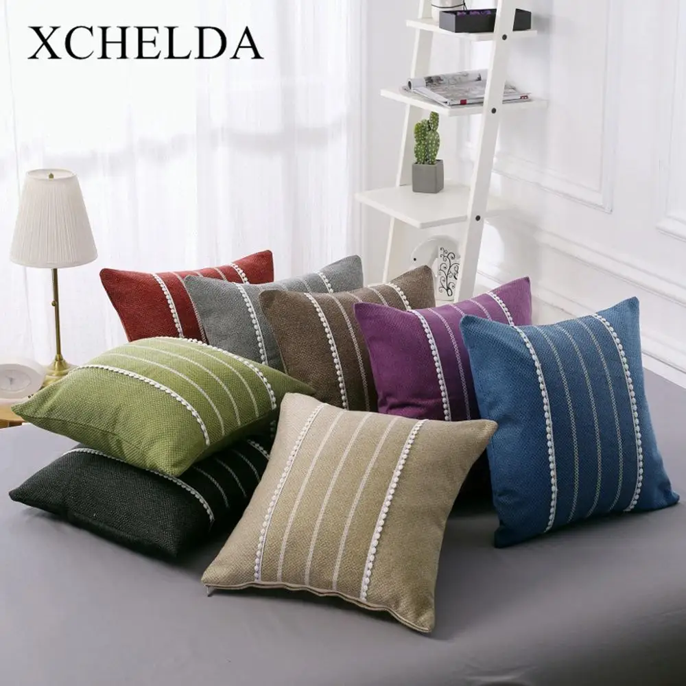 

Cushion Covers Solid Color 3D Lace Throw Pillows Case Sofa Decorative Pillow Zara*women Home Decoration