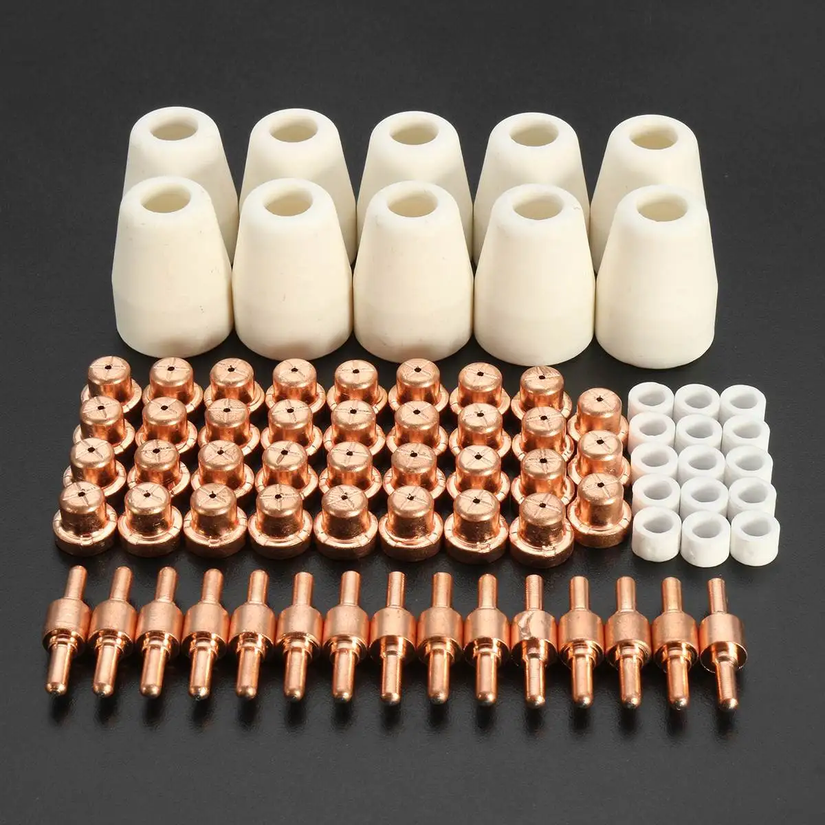 

75PCS LG-40 PT-31 CUT40/50 Plasma Cutter Accessories Plasma Tips Electrodes Torch Consumable Air Plasma Cutter Cutting Nozzles