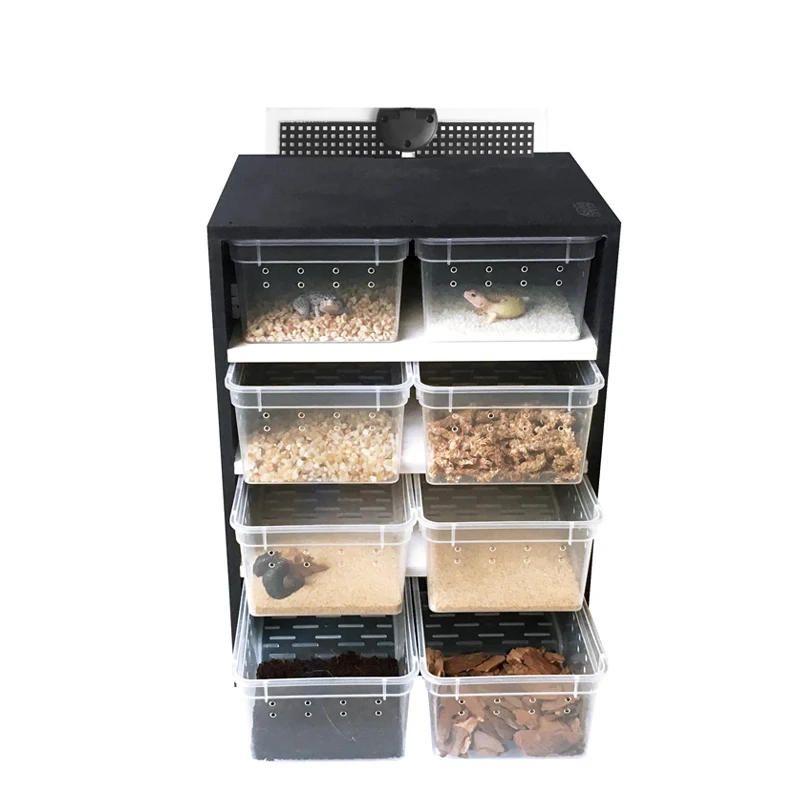 

PVC Crawler Incubator, Crawler Pet Rearing Box, Frog, Turtle, Spider Guarding Palace, Heating Breeding Incubator Pet Cabinet