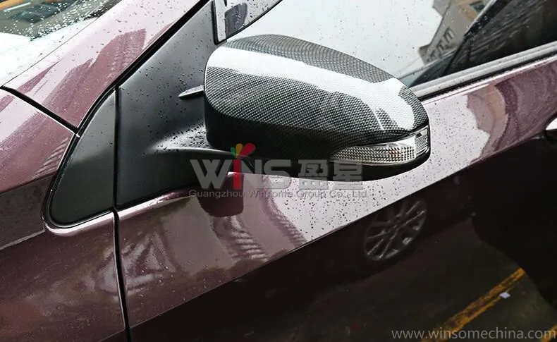 Углеродное волокно цвет боковое крыло двери зеркало крышка отделка для Toyota C-HR CHR Автомобиль Стайлинг принадлежности для тюнинга