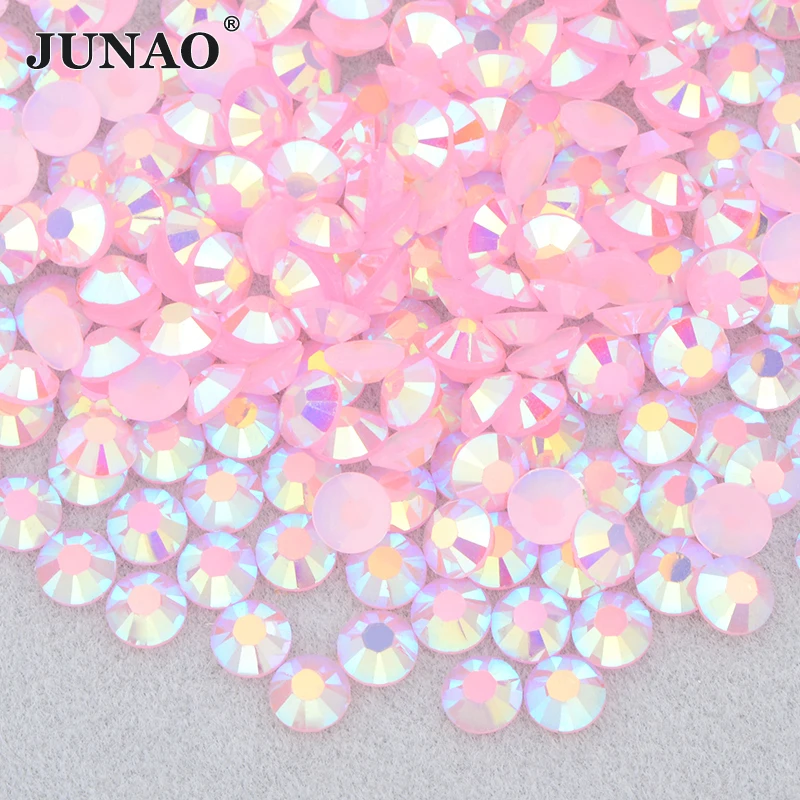 Hot Pink AB Resin Jelly Rhinestone Rhinestones Non Hotfix Flatback Flat  Back 2MM 3MM Ships From USA