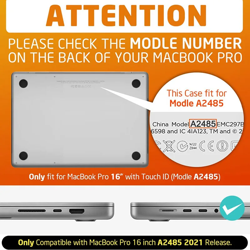 Supcase-capa Dura para Macbook Pro Estojo de 16 m3 Pro m3 Max A2780 m2 Pro m2 Max A2485 m1 Pro m1 Max ub - Imagem 2