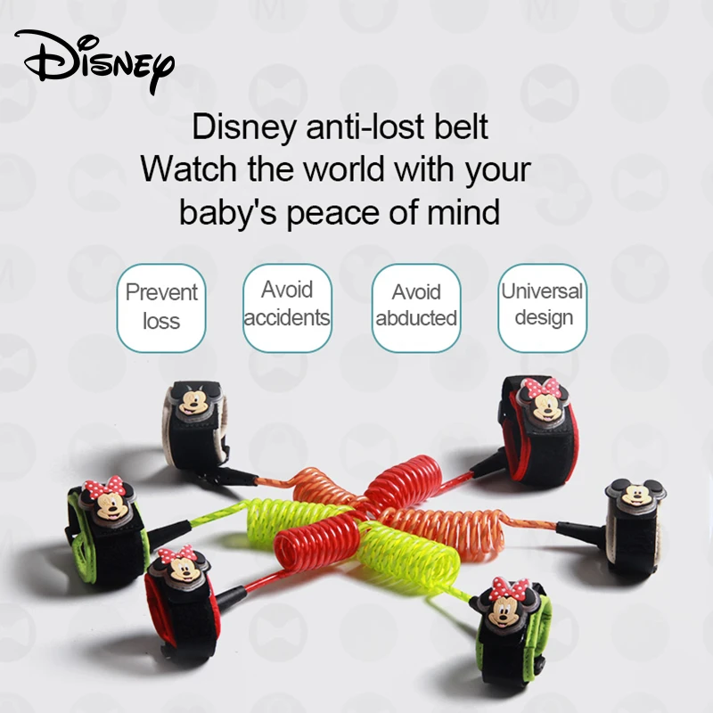 Disney анти-потеря безопасности замок соединитель на запястье поводок для ребенка жгут бандаж для беременных веревка открытый прогулки Ручной ремень браслет