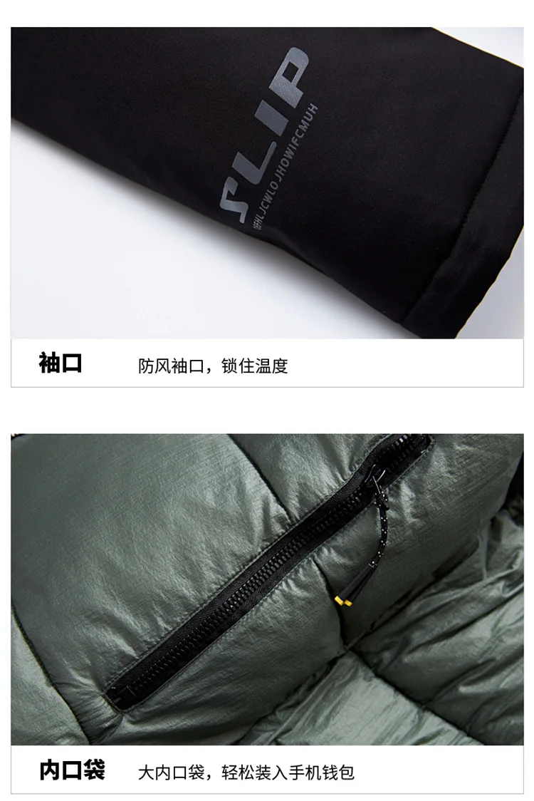 Youth Men down Jacket Cotton-padded Clothes Double-sided Wear Hooded Short Trend Cotton-padded Jacket Slim Fit Cotton-padde