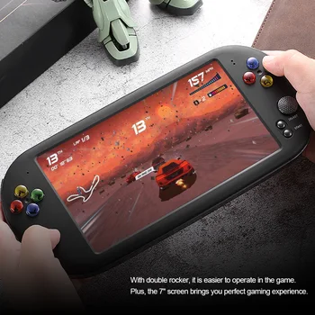 

X16 8GB Handheld Game Video Console with Double Rocker For GBA NES Games Support TF Card with 7" Screen Portable Game Console