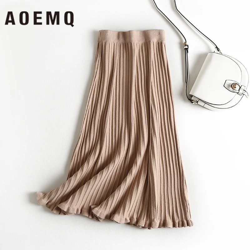 

AOEMQ 3 Colors Skirts Mermaid Princess Sweet Wave Draped Skirts Crazy Shopping Day Present Skirts Elastic Waist Women Clothing