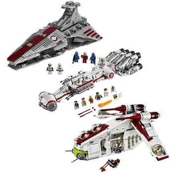 

05042 Star Series Wars The lepining 05041 Republic Fighting Cruiser Building Blocks Bricks Toys Model Children Christmas Gifts