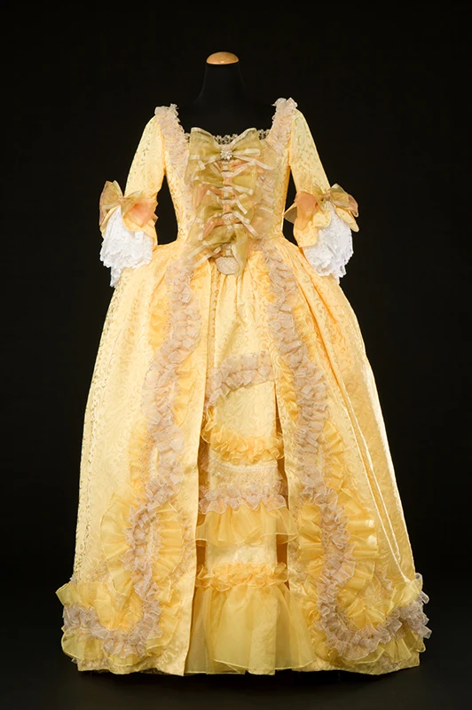 

Costumebuy Victorian Gown Duchess Costume Vintage Renaissance Palace Rococo Court Princess Yellow dress Wedding Dress