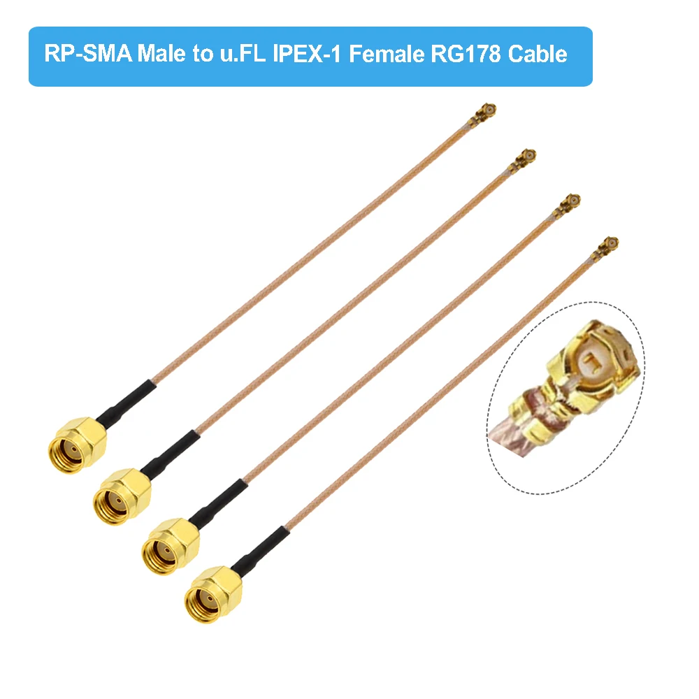 bevotop ipex femea para conector macho antena tranca extensao cabo ufl ipex mini pci 01