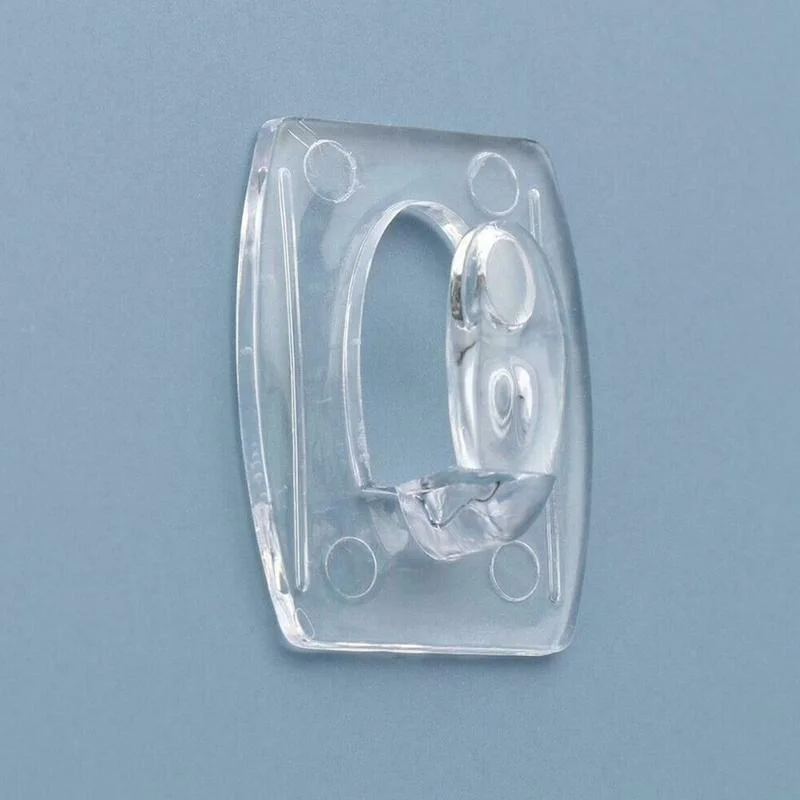20/6PCS Wall Transparent Removable Hook Strong Seemless Cable