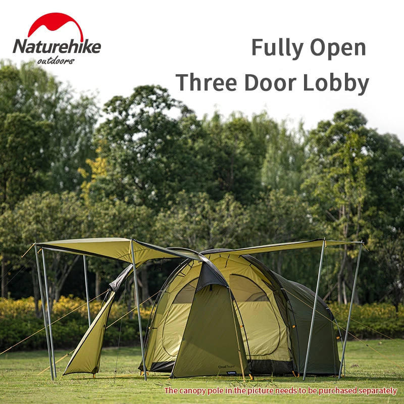 Naturehike winter Cloud Tourer 2 Сверхлегкий туристический мотоцикл двойной Тент Открытый кемпинг езда самостоятельно Вождение Тур непромокаемая палатка