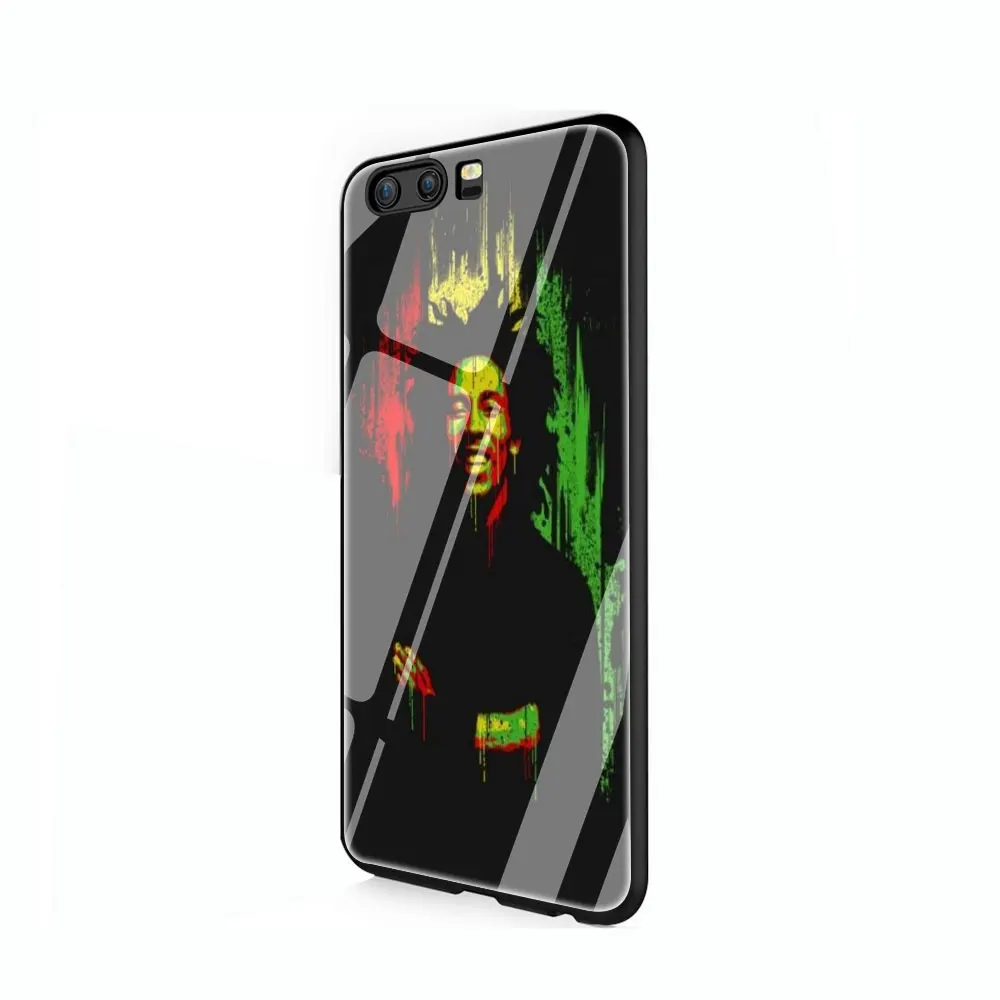 EWAU Bob Marley закаленное стекло чехол для телефона huawei mate P 10 20 30 Lite Pro Y9 Honor 8X 7A - Цвет: G6
