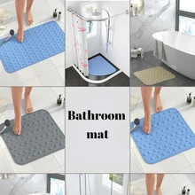 

Bathroom Rubber Non-slip Mat Shower Room Bath Mat Toilet Floor Mat Household Bath Mat Toilet Mat Non-slip Sticker
