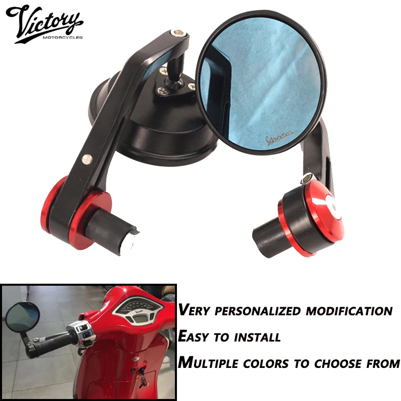 Аксессуары для мотоциклов Vespa Piaggio GT GTV GTS LT S LX LXV 50 125 250 300 300ie алюминиевое зеркало
