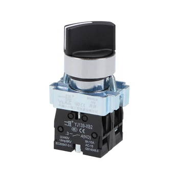 

uxcell 1 Pcs Rotary Selector Switch 3 Positions 2NO Self-Lock Latching AC 380V 10A 22mm Panel Mount 68 x 40 x 30mm