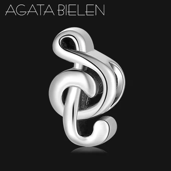 

Beautiful musical notes 925 Sterling Silver Beads fit Pandora Women Bracelets Bangles DIY Jewelry Making