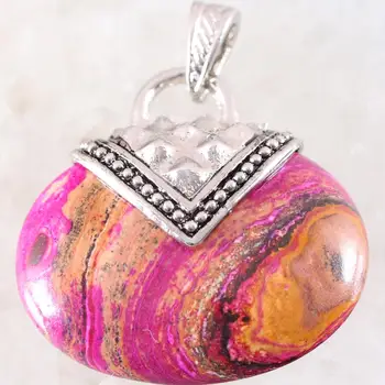 

7 colors Oval Pendant 40x40MM Natural Stone CAB Cabochon Bead Malachite Fit Necklace For Men Women Jewelry Gift K1144