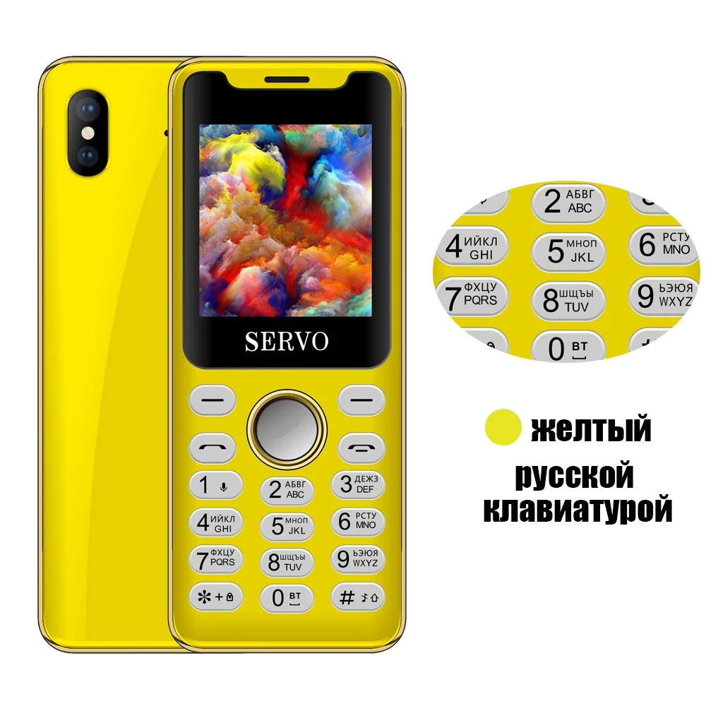 SERVO M6 Magic Voice Mini сотовый телефон 1," Bluetooth Dialer One Key recorder cellular GPRS самый маленький мобильный телефон русский язык - Цвет: Yellow Russianbutton