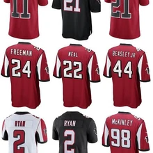 Качественная мужская майка Julio Jones 11 Deion Sanders 21 Matt Ryan 2 Devonta Freeman 24 Keanu Neal 22