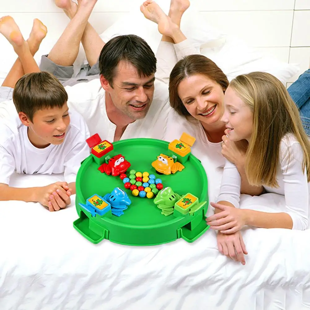 Лягушка есть горох игрушка Crazy Frog Grab Eat Beans детские игрушки мальчики девочки родитель-ребенок Интерактивная головоломка настольная игра из бисера