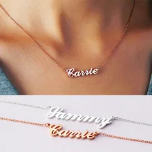 

Custom Name Necklaces for Women Personalized Customized Nameplate Stainless Steel Choker Pendant Girlfriend Birthday Gift